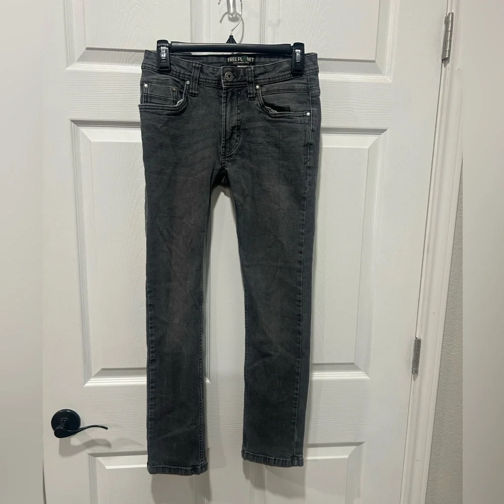 Free‎ Planet Jeans Women’s 28x30 Black Dark Wash Skinny Jeans